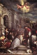 St Valentine Baptizing St Lucilla  fgh, BASSANO, Jacopo